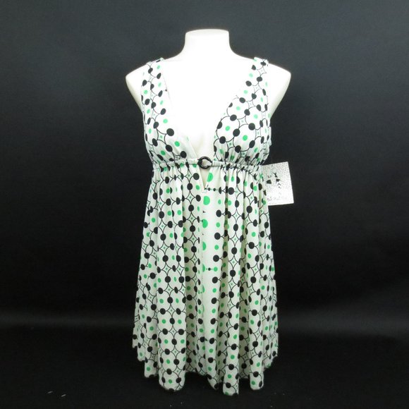 PINK POLKA DOT by Sharise Neil Boho Mini Dress - Picture 1 of 6